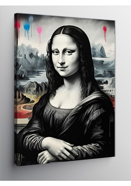 Kanvas Tablo Sokak Stili Mona Lisa