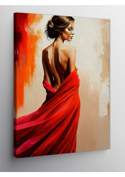 Kanvas Tablo Kırmızı Elbisenin Dansı