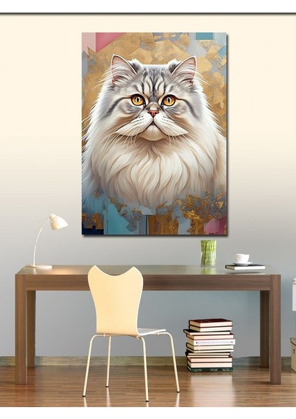 Kanvas Tablo Pofuduk Kedi Portresi fiyatları