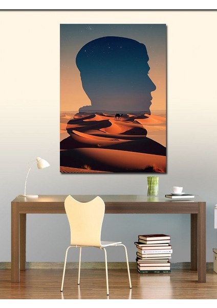 Kanvas Tablo Çölde Siluetler fiyatları