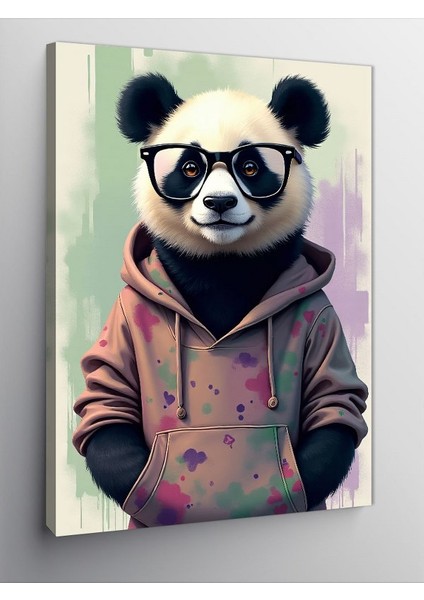 Kanvas Tablo Havalı Panda Şıklığı