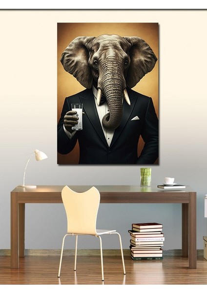 Kanvas Tablo Zarif Fil ve Rakı fiyatları