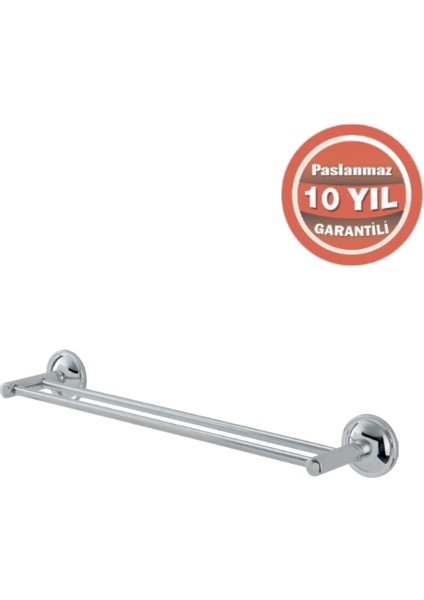 Paslanmaz Pirinç Bella İkili İnce Uzun Havluluk 50 cm