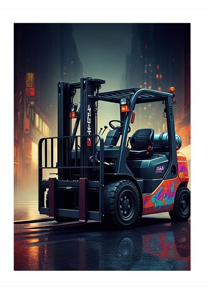 Endüstriyel Forklift Gücü Model Ahşap Tablo 35CM X50CM