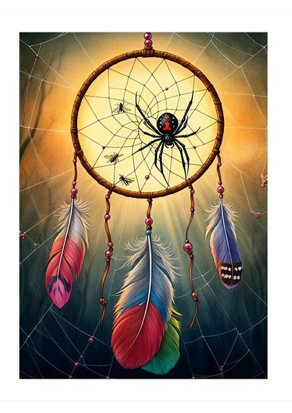 Renkli Düş Kapanı Model Ahşap Tablo 25CMX 35CM