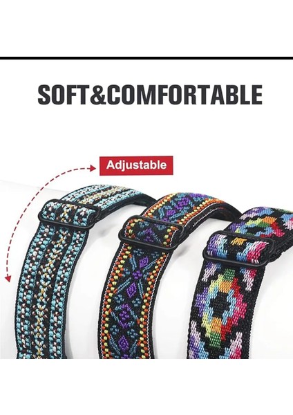 Apple Watch Seri 10 9 8 7 6 Se 5 4 3 2 1 Ultra 1/2 (42-44-45-46-49) mm Uyumlu Elastik Ayarlanabilir Kayış fırsatları