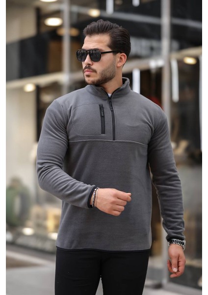 Polar Yarım Fermuar Sweatshirt