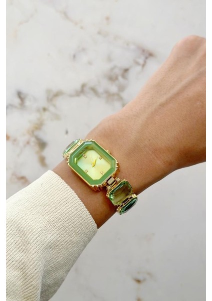 Aosta Yeşil Taşlı Kadın Kol Saati fiyatları