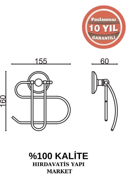 Paslanmaz Pirinç Bella Dolar Kağıtlık fiyatları