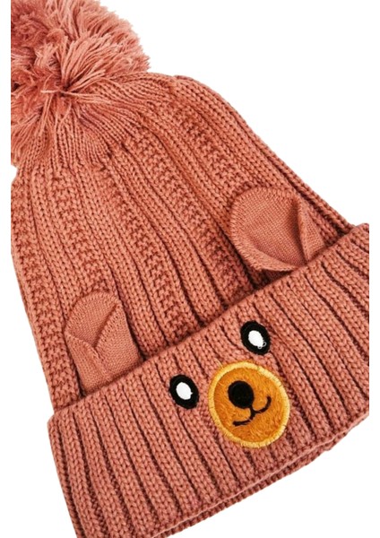 Yünlü Figürlü Ponponlu Çocuk Bere Toprak fiyatları