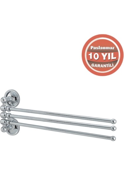 Paslanmaz Pirinç Bella Buse 3'lü Havluluk