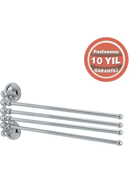 Paslanmaz Pirinç Bella Buse 4'lü Havluluk