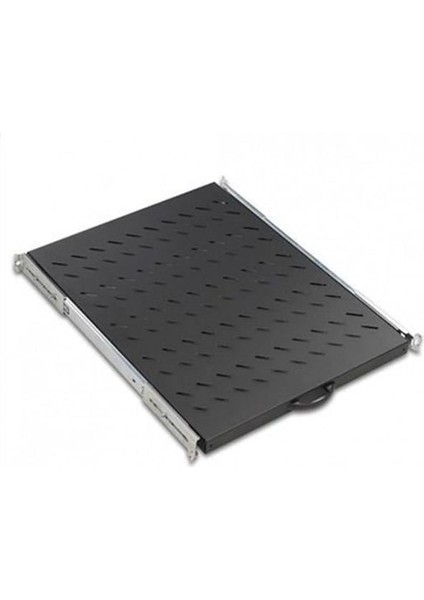 Dikili Tip 19" 1u D1000MM Için Hareketli Siyah Raf Modülü Ağır Hizmet Tipi AA-AHR10-A-B1