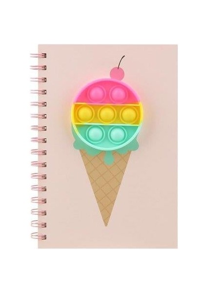 A5 Push Pop Bubble Dondurma Spiralli Defter