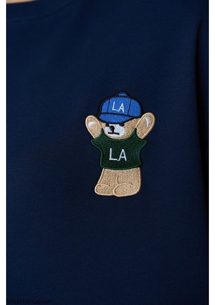 Teddy Işlemeli Sweatshirt