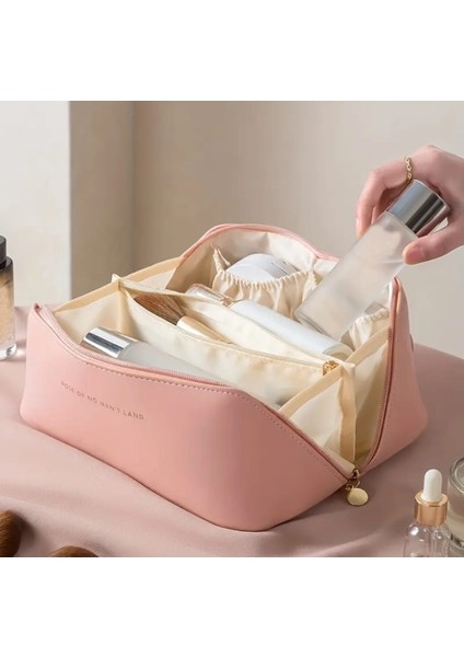 Büyük Kapasiteli Taşınabilir Su Geçirmez Deri Makyaj Çantası fiyatları