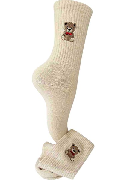 Ayıcık Desenli 3 Çift Soket Çorap Cotton fiyatları