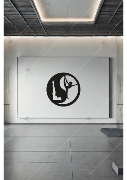 Pilates Yin Yang Duvar Dekoru Siyah modelleri
