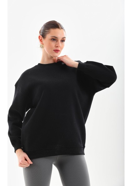 Anna Bisiklet Yaka Oversize Sweatshirt