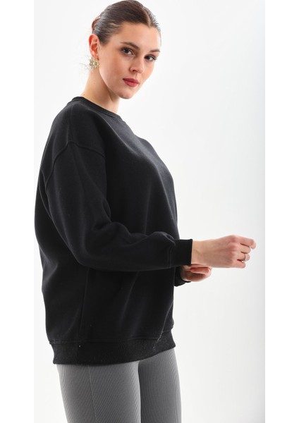 Anna Bisiklet Yaka Oversize Sweatshirt