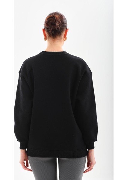 Anna Bisiklet Yaka Oversize Sweatshirt