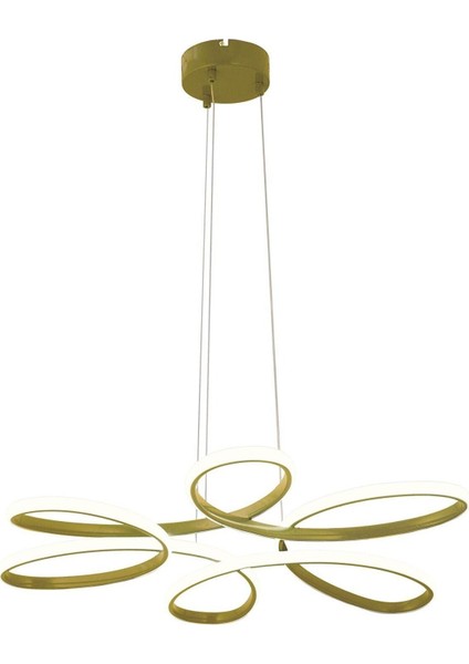 Modern alüminyum sarkıt avize, 45x45 cm, LED ışık, şık ve parlak dekoratif aydınlatma fiyatları