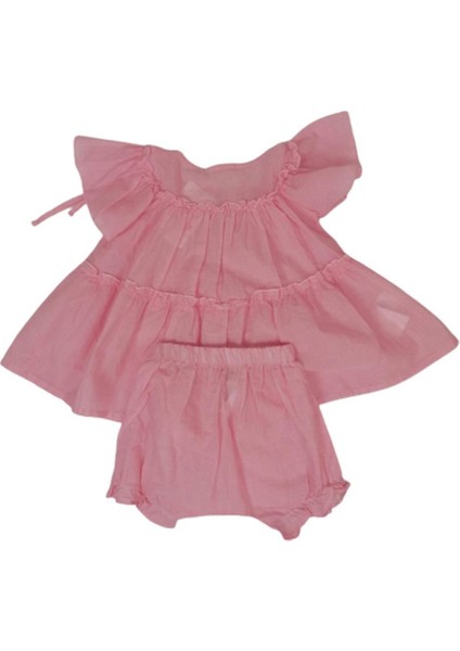 Kız Çocuk Ikili Takım Bebe Model Pötikareli Pembe 6-36 Ay 12-18 Ay Pembe fiyatları