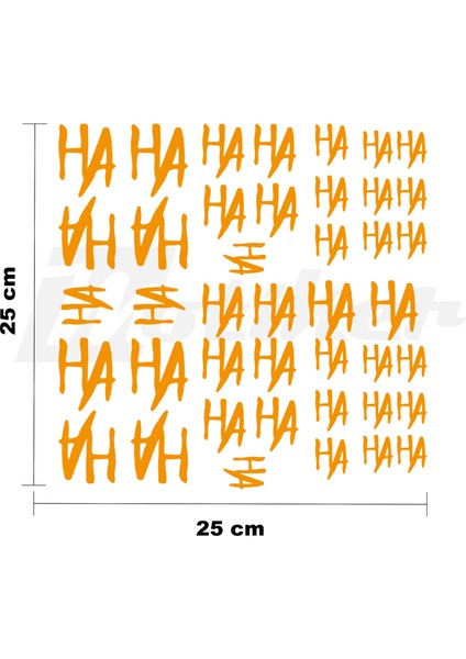 Joker Haha 25X25CM Folyo Kesim Evrensel Desen Kaplama Turuncu fiyatları
