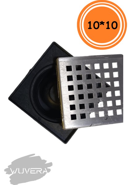 10*10 Ø50 Alttan Yer Süzgeci (Sifon) Paslanmaz