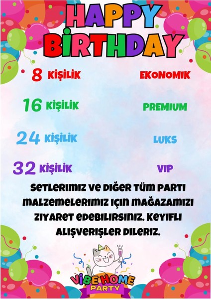 16 Kişilik Frozen Temalı Premium Set - Doğum Günü Parti ve Eğlenceli Etkinlikler