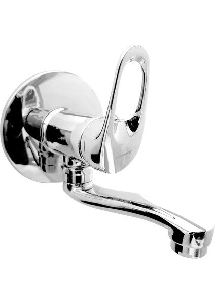 Duvardan Tek Girişli Aplike Lavabo Bataryası