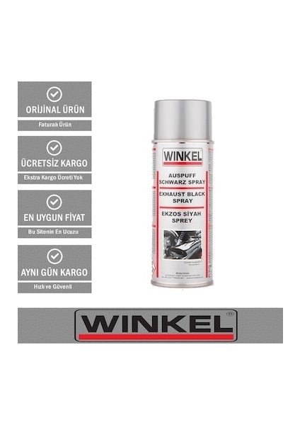 Wınkel Ekzos Siyah Sprey 400 ml + Ürün