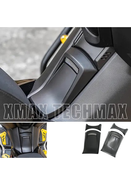 Xmax Techmax 250/300 2023-2024 Benzin Depo Üzeri Koruma Kapak Seti Siyah