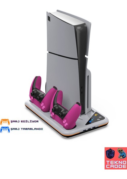 TP5-3557 Ps5 Disk Ps5 Dijital Ps5 Slim Disk Ps5 Slim Dijital Rgb Şarj Stand Soğutucu Fan fiyatları
