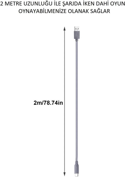 Deadskull Ps5 Dualsense 2 Metre Type-C Hızlı Şarj Kablosu indirimleri