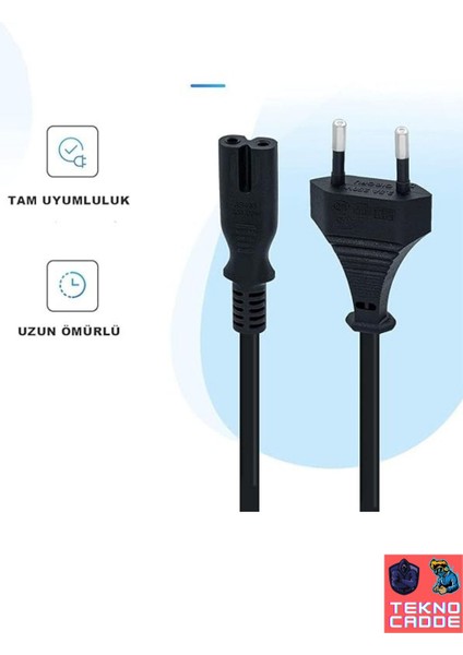 Ps2/ps3/ps4/ps5/ps5 Slim Uyumlu Güç Kablosu