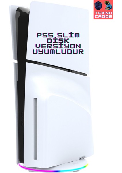 PG-P5S025S Ps5 Slim Disk/ps5 Slim Dijital Versiyon Uyumlu Gamer Rgb Işıklı Dikey Stand fiyatları