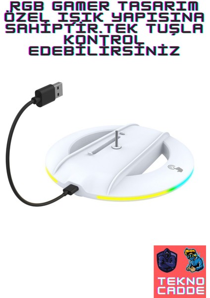 PG-P5S025S Ps5 Slim Disk/ps5 Slim Dijital Versiyon Uyumlu Gamer Rgb Işıklı Dikey Stand fırsatları