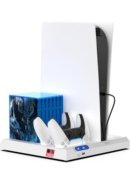 Ps5 Disk Dijital/ps5 Slim Disk Dijital/ps Vr2/ps Kumanda Tutucu Şarj Stand Soğutucu Fan