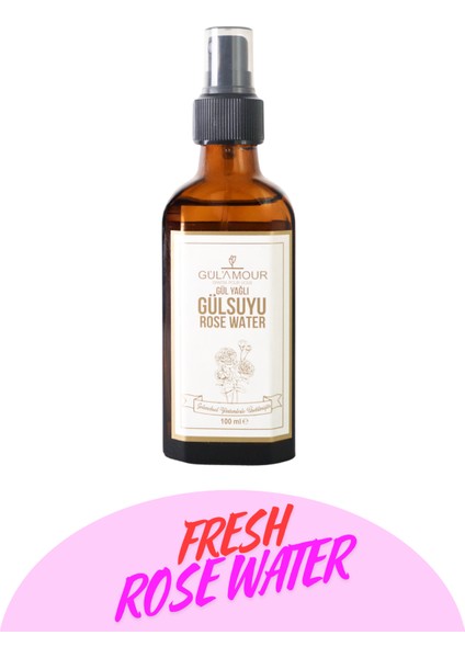 Gül Yağlı Gülsuyu 100ml Sprey Canlandırıcı Tonik