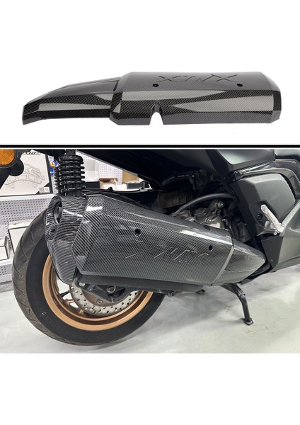 Xmax Techmax 250/300 2018-2025 Egzoz Koruma Karbon Kapak