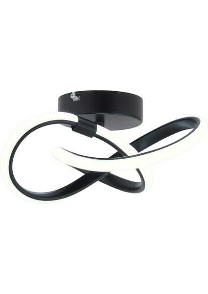 Modern Siyah 3 Renkli LED Plafonyer, 25x30 cm, Alüminyum, 3 Başlıklı Tavana Takım modelleri