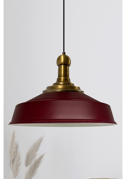 Eskitme metal sarkıt lamba, restoran ve salon aydınlatması, 41x41 cm