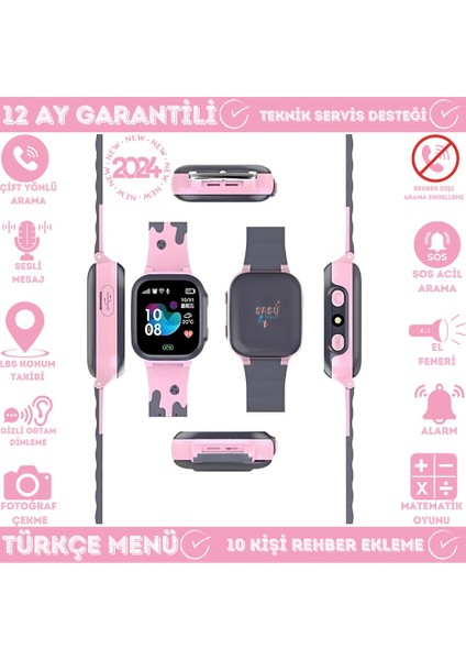 X2 Lbs Konumlu Akıllı Çocuk Takip Saati Sim Kartlı Arama, Kameralı, Gizli Dinleme Özellikli fiyatları
