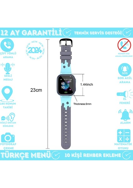 X2 Lbs Konumlu Akıllı Çocuk Takip Saati Sim Kartlı Arama, Kameralı, Gizli Dinleme Özellikli