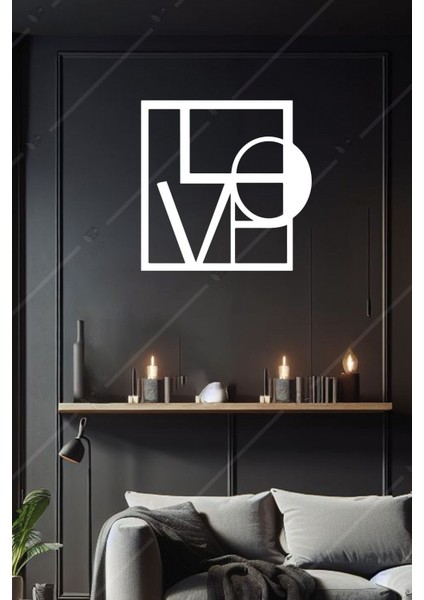 Love Modern Ahşap Duvar Dekoru