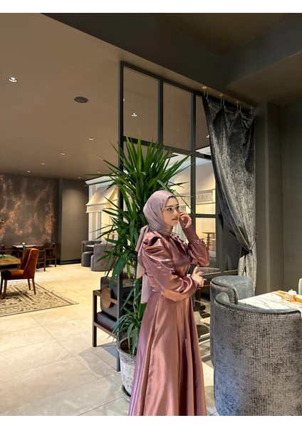 Gül Kurusu Bella Tesettür Abiye indirimleri