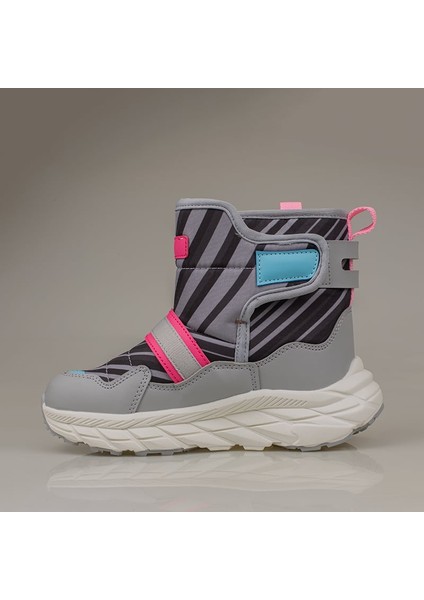 Gri Karoo Unisex Çocuk Yünlü Ultra Hafif Kar Botu