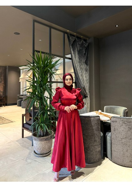 Bordo Bella Tesettür Abiye fiyatları