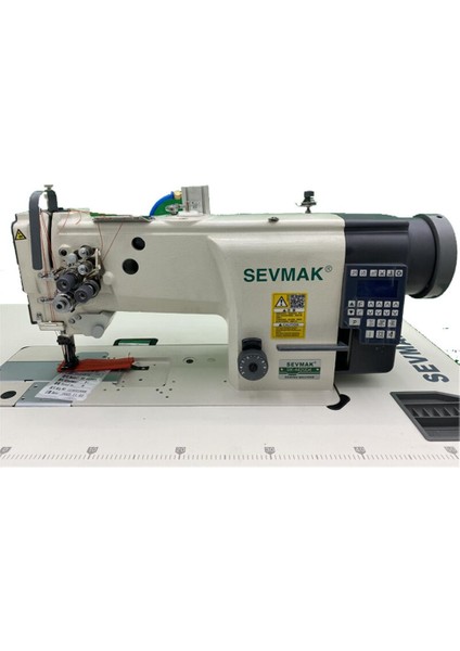 SK-4420-D4 Elektronik Direct Drive Iplik Kesicili Çift Papuç Çift Iğne Dikiş Makinası